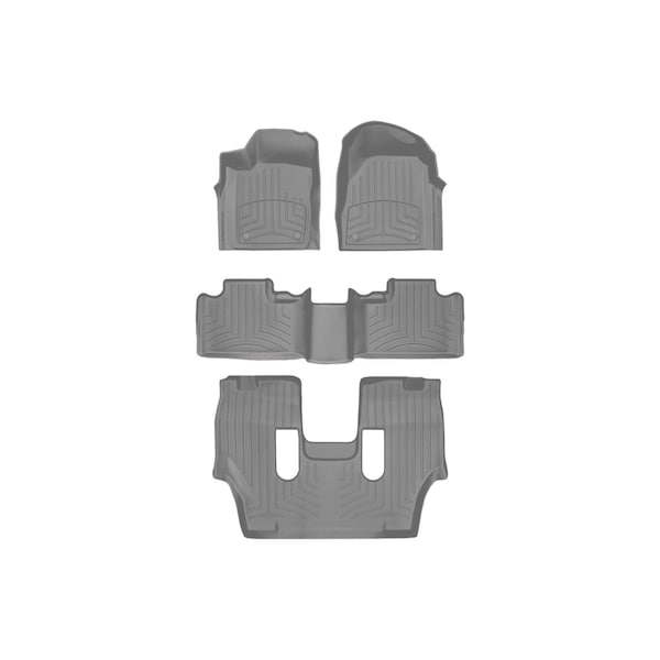 Weathertech Grey, Front and Rear and Rear FloorLiner HP 469301IM-46324-4-5IM - main