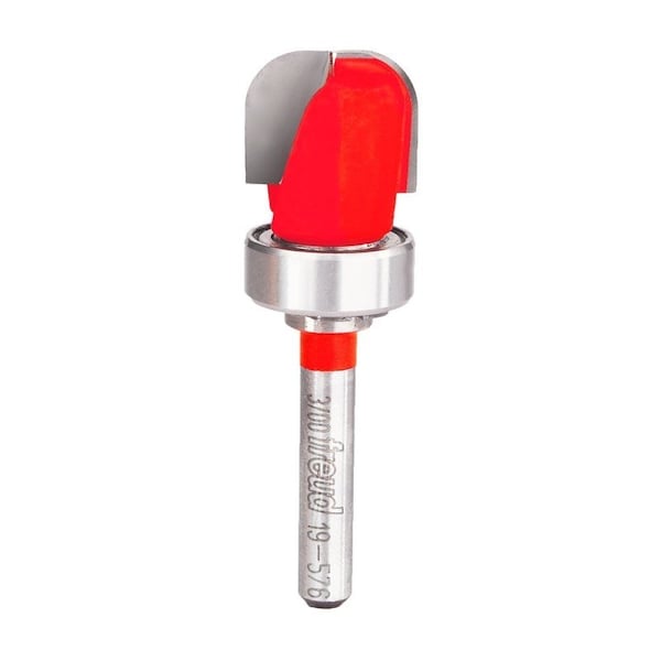 Diablo Dish Carving Bit, 3/4 in Dia Cutter, 2-5/8 in OAL, 1/2 in Dia Shank, 2-Cutter, Carbide 19-576 - main