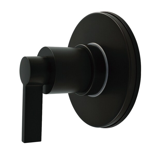 Kingston Brass Single-Handle Six-Way Diverter Valve with Round Trim Kit, Matte Black KS4030NDL - main