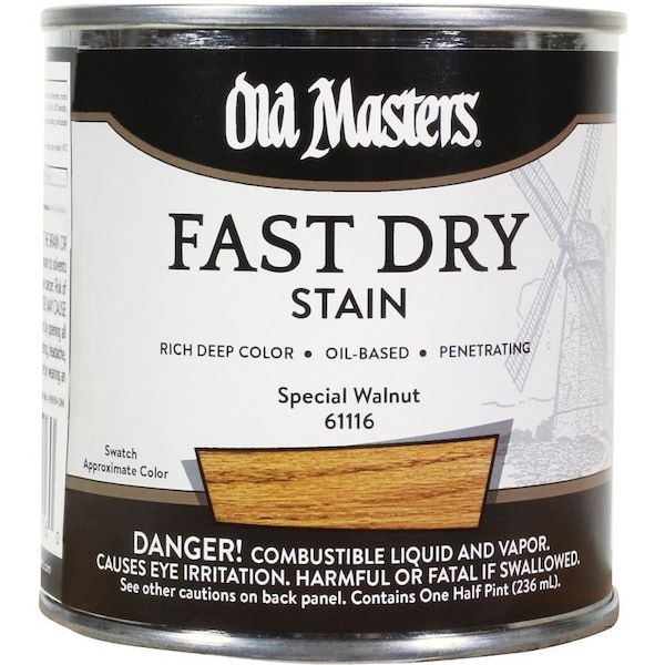 Old Masters .5Pt Fast Dry Stain Special Walnut 61116 - main