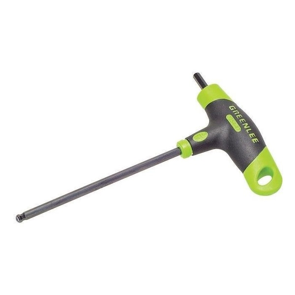 Greenlee SAE Plain Ball Hex Key Hex Key, 3/16" Tip Size, 4 23/32 in Long, 2 1/32 in Short 0254-47 - main