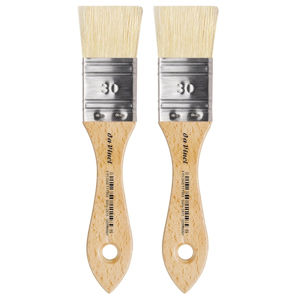 Da Vinci MAESTRO2 Mottler Brush, Natural Bristle, Acrylic & Oil, Flat, Series 2475, Size 30, 2PK VA-2475_30 - main