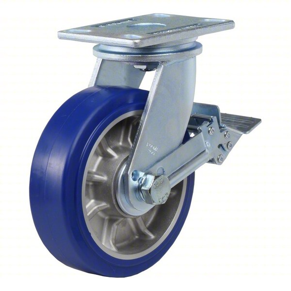 Foot Master Plate Caster, Swivel, Polyurethane, 257mm H GF-200BSFMUDFRN - main