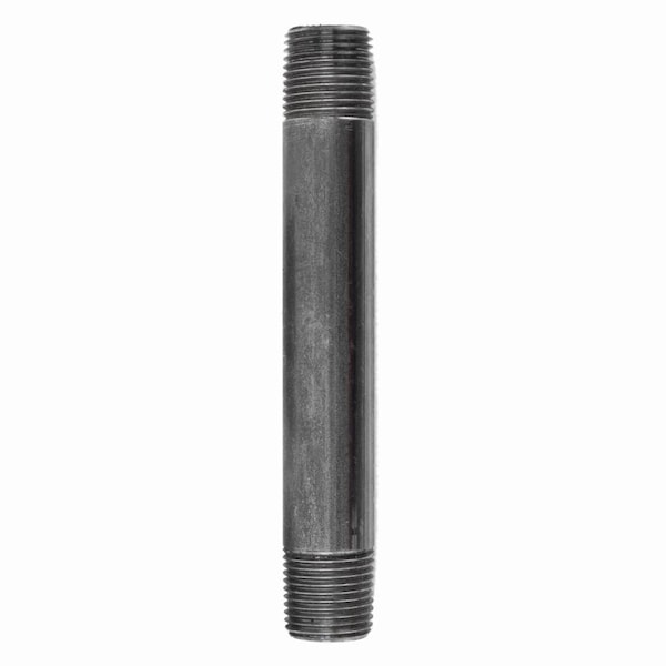 Stz Industries 3/8 in. MIP each X 3/8 in. D MIP Black Steel 5-1/2 in. L Nipple 308UP38X512 - main