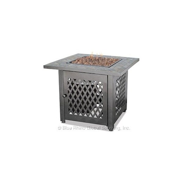 Uniflame Endless Summer GAD1429SP LP GAS OUTDOOR FIREBOWL WITH SLATE TILE MANTEL GAD1429SP - main