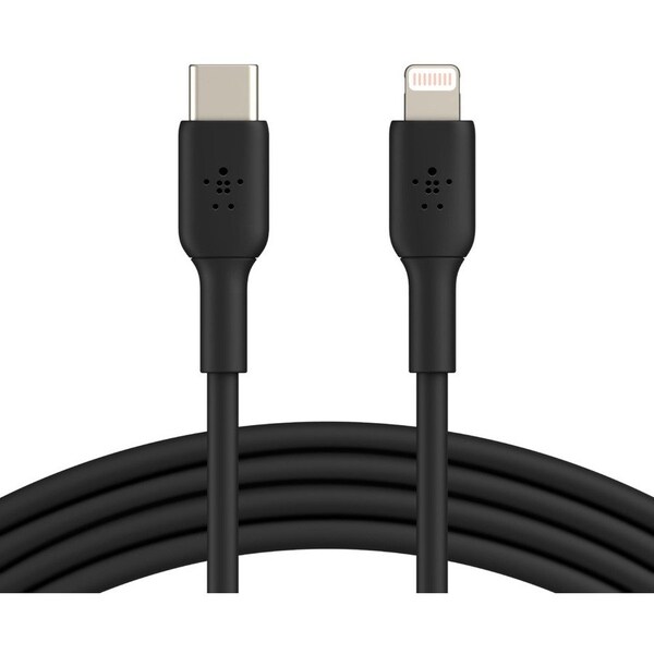 Belkin BoostCharge USB-C to Lightning Cable (1 meter / 3.3 foot, Black) CAA003BT1MBK - main