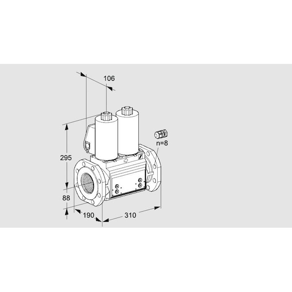 Honeywell Kromschroder Gas Solenoid Valve - Double, ISO Flange, 500 mbar, VCS780F05NNQ KS88203623 - main