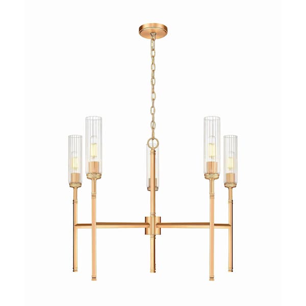 Z-Lite Esme Modern Gold 5 Light Chandelier 3047-5MGLD - main