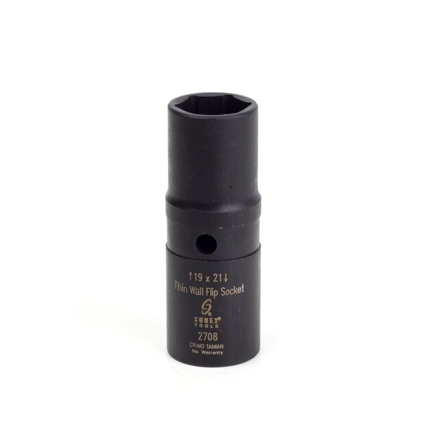 Sunex 1/2'' Drive 19Mm X 21Mm Deep Thin Wall Flip Socket 2708 - main