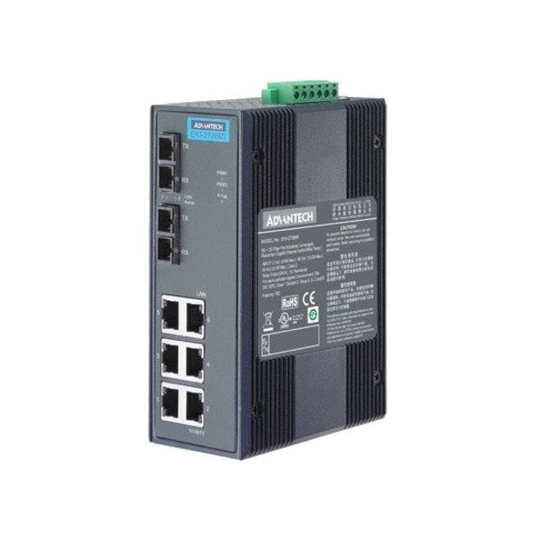 Advantech 6G+2G MM Unmanaged Ethernet Switch EKI-2728M-BE - main