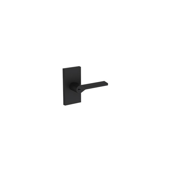 Baldwin Residential Door Levers Keyed Entry Reversible Satin Black ENANACFR190 - main