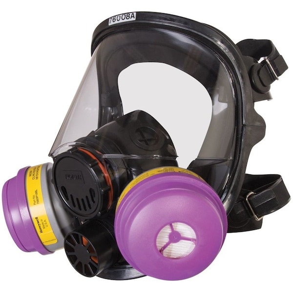 Honeywell North 7600 Series Full-Facepiece Respirator Mask, Medium/Large 760008A - main