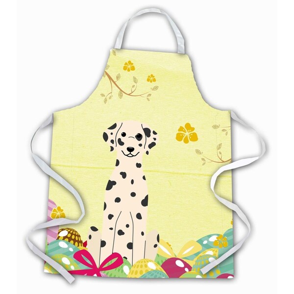 Carolines Treasures Easter Eggs Dalmatian Apron BB6097APRON - main