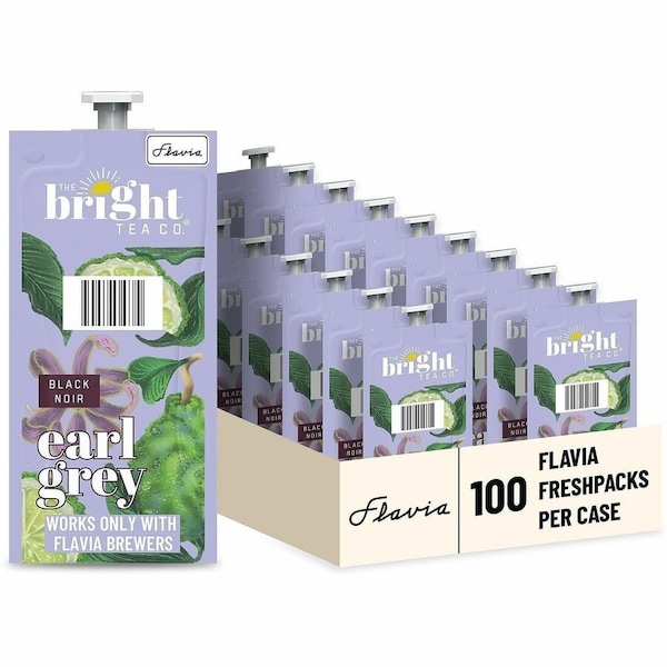 Flavia Tea Flavia Pouches, Earl Gray, Pouch, Black Tea, 0.09 oz, 100 PK 48026 - main