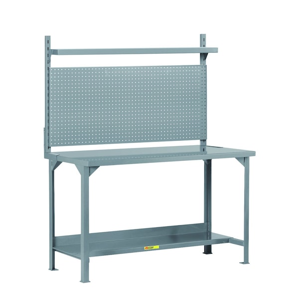 Little Giant Heavy-Duty Packaging Table with Pegboard Panel & Shelf WST2-2448-36-WPB-SHLF - main