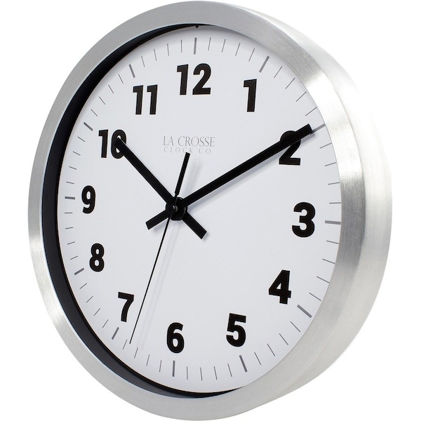 La Crosse Technology Metal Wall Clock, 10" 404-2626 - main