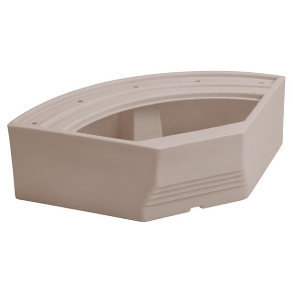 Wise 32 in. Pontoon Radius Corner Seat Base, Platinum BM1146-1B-990 - main