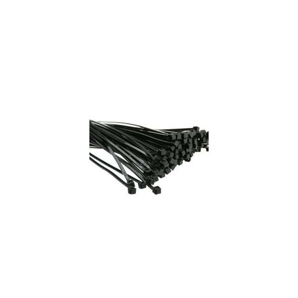 Cable Wholesale Nylon Cable Tie, Black, 18-pound weight limit, 100 Pieces, 8 inch 30CV-00190BK - main