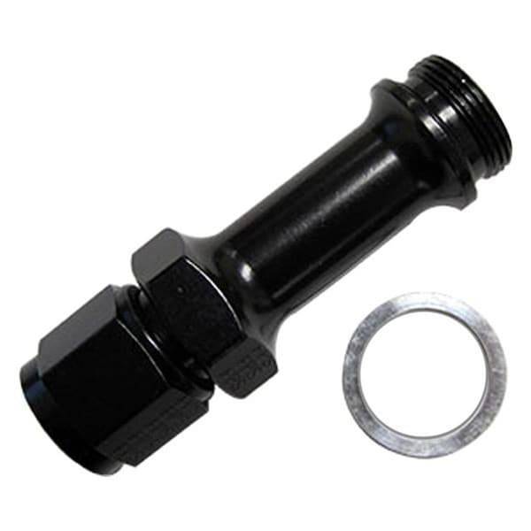 Light House Beauty 491974-BL -8 AN x 0.87 -20 in. Carburetor Adapter Fitting - Black Anodize LI1600074 - main