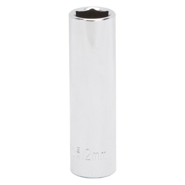 Vulcan Drive Socket, 12 mm Socket, 3/8 in Drive, 6-Point, Chrome Vanadium Steel, Chrome, MT6500730 MT6500730 - main