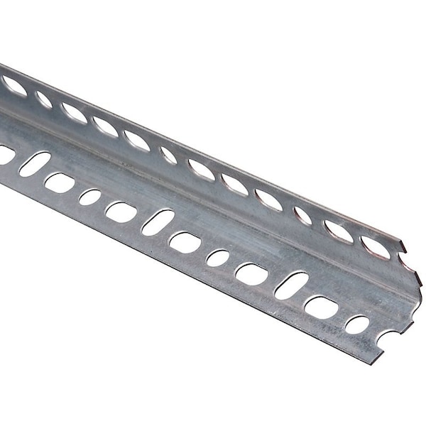 Stanley 4021BC Series Slotted Angle Stock, 114 in L Leg, 48 in L, 0047 in Thick, Steel, Galvanized N341-131 - main