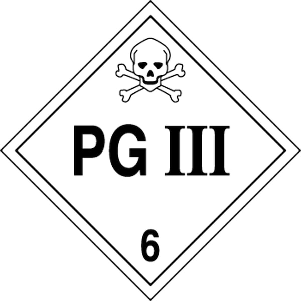 Accuform DOT SHIPPING LABELS HAZARD CLASS 6 MSL607EV2 - main