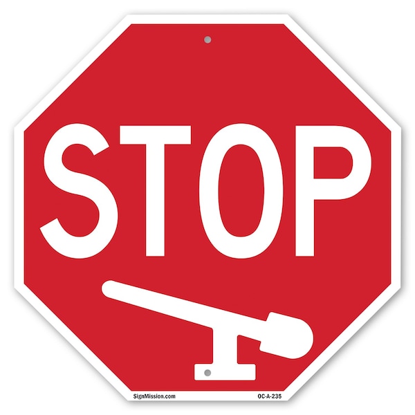 Signmission Stop, 10 Inch X 10 Inch, Aluminum Metal Signs OC-A-10-235 - main