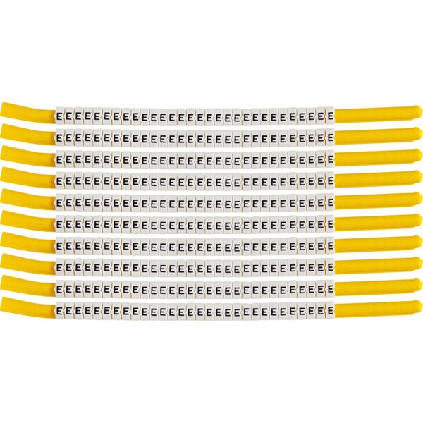 Brady ClipSleeve Wire Markers Size 18 Nylon 10 AWG - 8 AWG, E Pack of 300 Each, 300PK SCN18-E - main