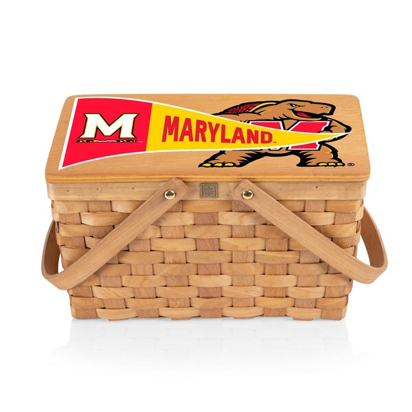 Picnic Time Family Of Brands NCAA Maryland Terrapins Poppy Personal Picnic Basket 124-00-299-314-0 - main