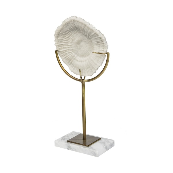 Homeroots White And Gold Coastal Sculpture 392416 - main