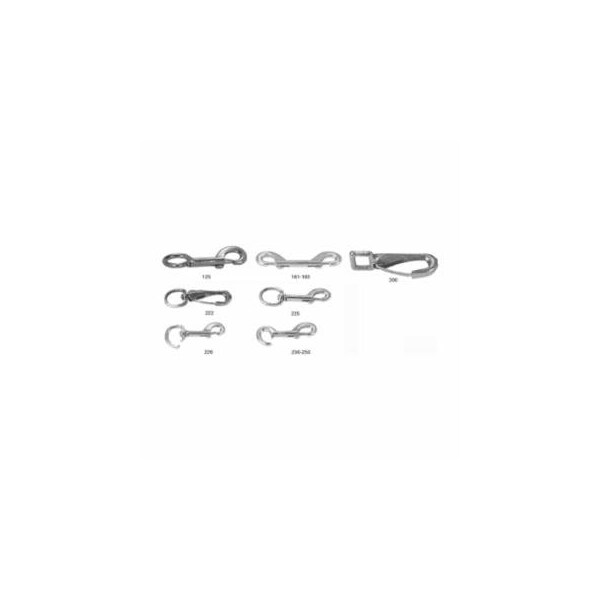 Campbell Snap Hook, Malleable Iron and Steel, Swiveling Round Eye Bolt, 3/8 in Hook Opening, 4 in L, 110 lb 193-T7601201 - main