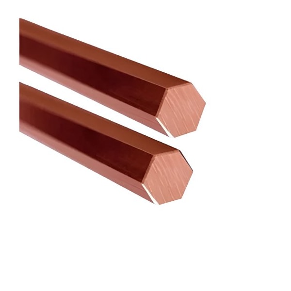 Southern Copper C18150 Chrome Zirconium Copper Hex Bar 2 in Measurment Across Flats 36.0 in Length C18150HEX2000-36 - main