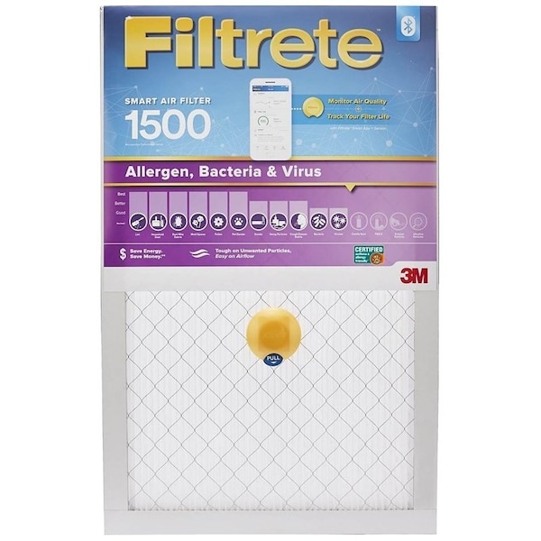 Filtrete Air Filter, 20 in L, 14 in W, 12 MERV, 1500 MPR S-2005-4 - main