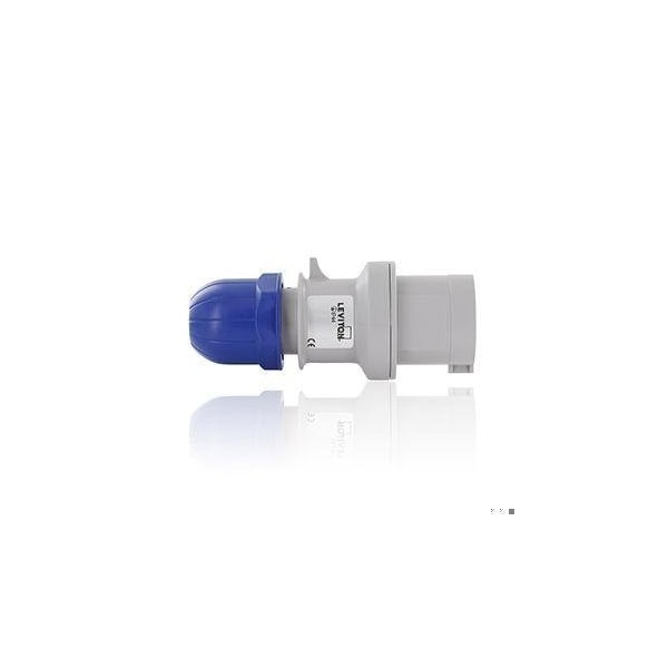 Leviton Pin & Sleeve Plug, 32 A, 208/250V AC, 4 Pole, IEC Grounding, Blue S432-P9 - main