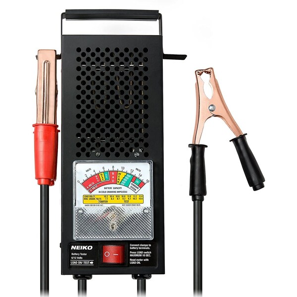 Neiko Car Battery Tester | 100 AMP 6 and 12 Volt Automotive Load Checker | CCA Analyzer 40510A - main