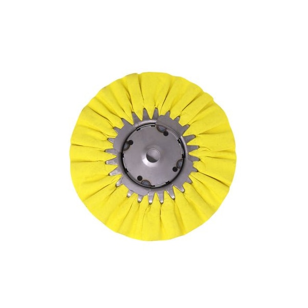 Renegade Products Usa 9 Inch, Yellow, 5/8" Center Plate Case Pack Airway Buffing Wheels, Bulk Deal, 5PK FAW958YTX5PAK - main