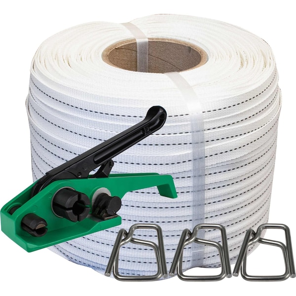 Encore Packaging Woven Cord Regular Duty Strapping Kit for 1/2", Wire Buckles WC12CC-02 - main