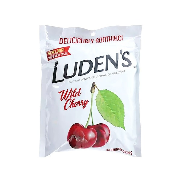 Ludens Throat/Cough Drops Wild Cherry, 90PK 1336220 - main