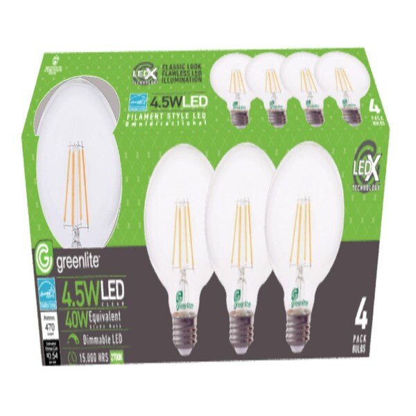 Glowflow 40 watt G25 E26 Soft White Lamp, 4PK GL3302179 - main