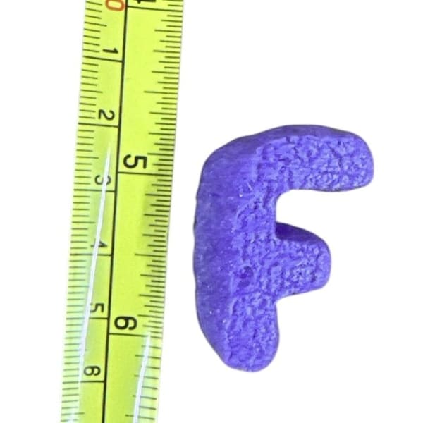 Bubblefast FunPak Purple ''f'' Packing Peanuts Plant Based Biodegradable Compostable 1.5 cu ft Bag FP 1.5-Purple F - main