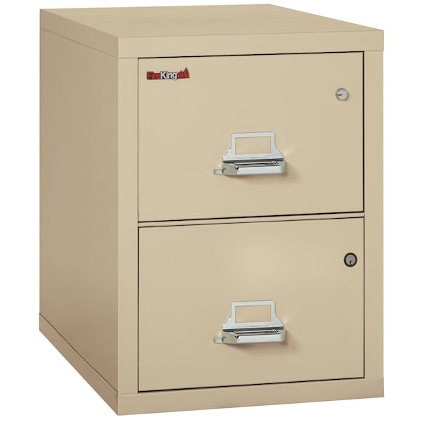 Fire King Fireking Fireproof 2 Drawer Vertical Safe-In-File Legal 20-13/16"Wx31-9/16"Dx27-3/4"H Parchment 2-2131-CPASF - main