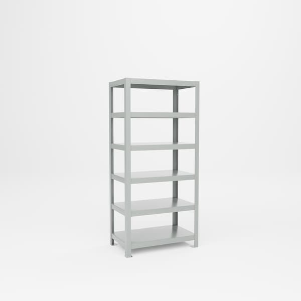 Pucel Heavy Duty Welded Rack, 30 in W x 65 in H x 18 in D, Light Blue PE-1830 - main