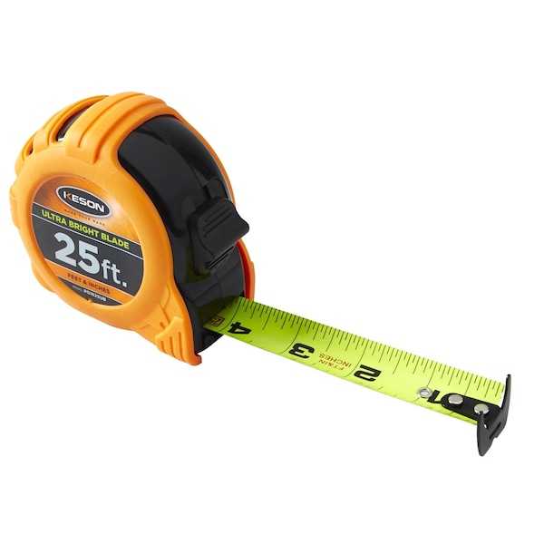 Keson 1 in x 25 ft Ultra Bright Blade Tape Measure PG1825UB - main