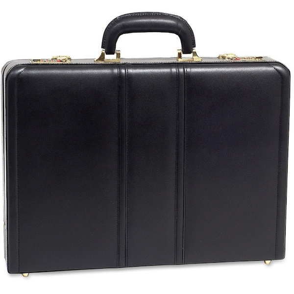 Mckleinusa McKlein 80435 Daley 80435- Black Leather Attache Case 80435 - main
