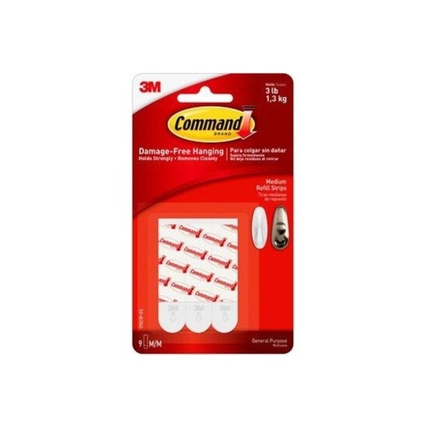 3M Command Medium Foam Refill Strips 2.75 in. L 12 pk 17021-12ESF - main