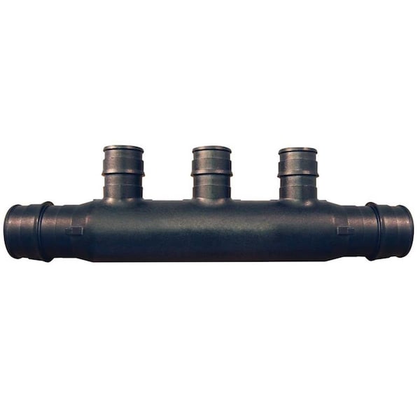 House 0.75 x 0.5 in. 3 Port Pipe Manifold, Open End HO418938 - main