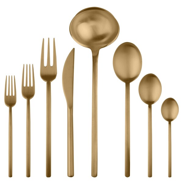 Mepra Due Flatware Set - 43 Pieces - Ice Gold 108022043 - main