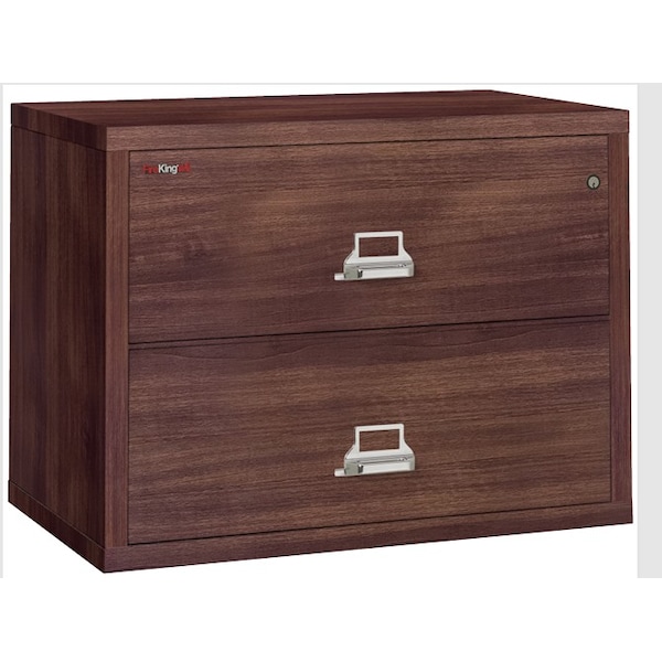 Fireking 2 Drawer, 1 Hr Fire & impact rated, 38" wide lateral Light Walnut 2-3822-CLW - main