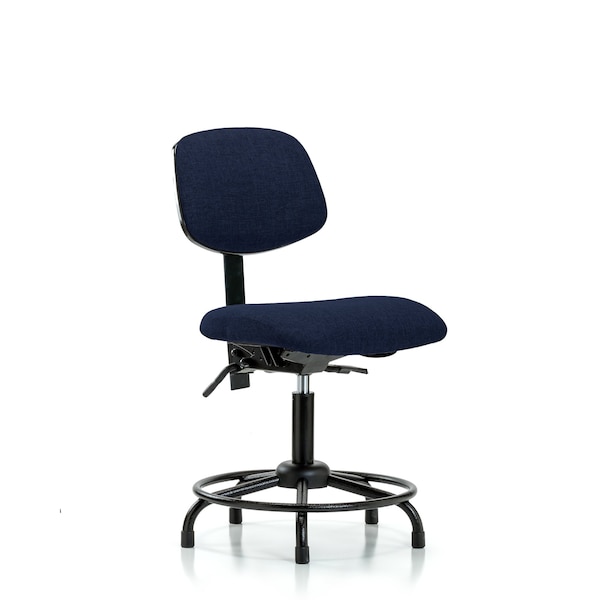 Blue Ridge Ergonomics Desk Chair Desk Chair, Fabric, RT Glides, Nav, No Arms, 19" to 24" Height, Fabric, Dark Blue BR-FDHCH-RT-T0-A0-RG-F45 - main