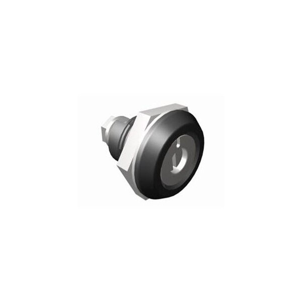 Southco Quarter-Turn Cam Latch, Slotted Recess, Without Cam, Sealed, Zinc Alloy, Powder Coat, Black E5-6-215-UU1 - main